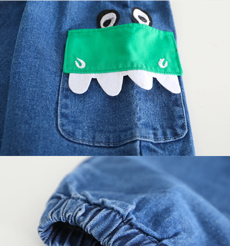 Ju Ju Jam Boys Clothing Set - Little Dinosaur T-shirt paired with jeans for a cute and casual style.