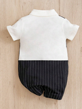 Ju Ju Jam Little Gentlemen Striped Suit Set - Elegant and stylish suit set for boys featuring classic stripes.