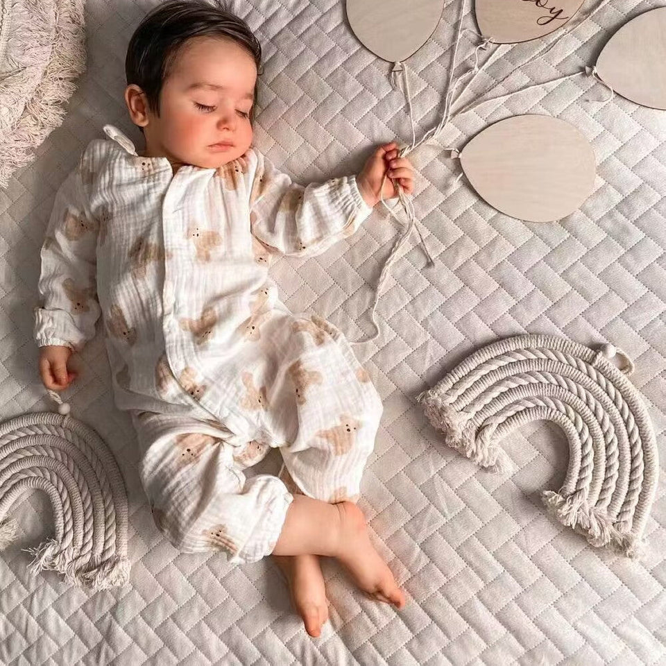 Ju Ju Jam Long Sleeves Teddy Romper: Cozy and Adorable Baby Apparel