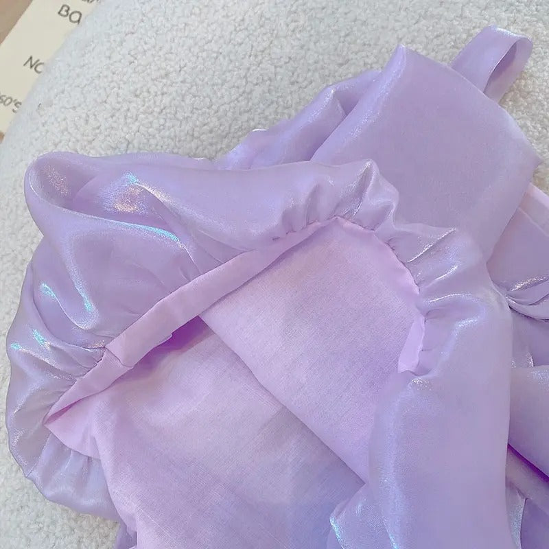 Festive Lavender Princess Girls Dress