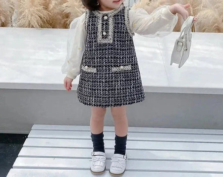 Baby girls' Royal Fit Dress - Impeccably tailored dress with a regal design, ideal for formal events, available at Ju Ju Jam.