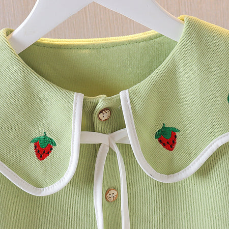 Berry Sweet Little Girls Cardigan by Ju Ju Jam, crafted with soft, premium fabric and a delightful berry hue for added style.