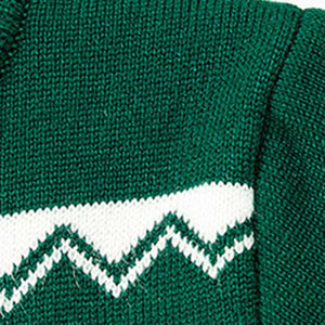 Winter Cozy Boys and Girls Green Sweater from Ju Ju Jam, providing warmth and comfort for chilly days in a vibrant green shade.