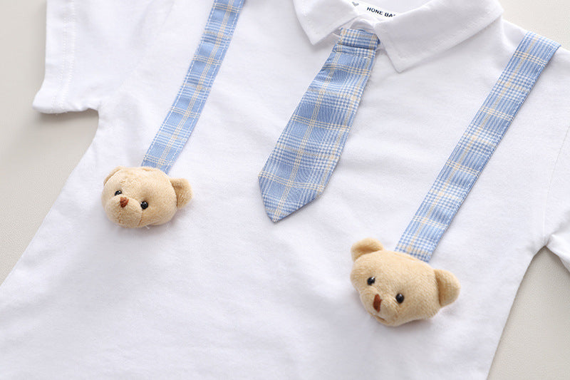 Trendy Boys Suspender Styled Set