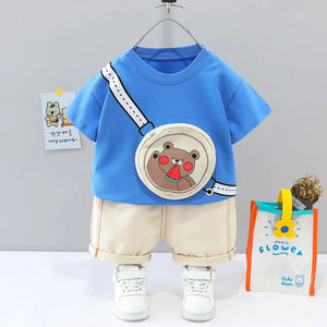 Ju Ju Jam boys' Teddy Zipper Sling co-ord set, offering a stylish teddy top with zipper and a comfortable sling for added convenience.