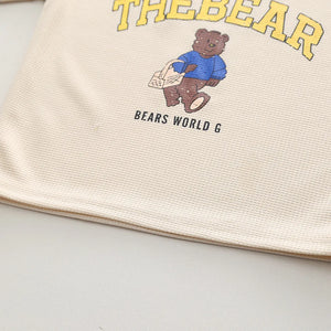 Comfortable The Bear Tee and Shorts Boys Set by Ju Ju Jam