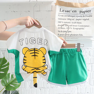 Tiger 3D Tailed T-shirt Shorts Set by Ju Ju Jam