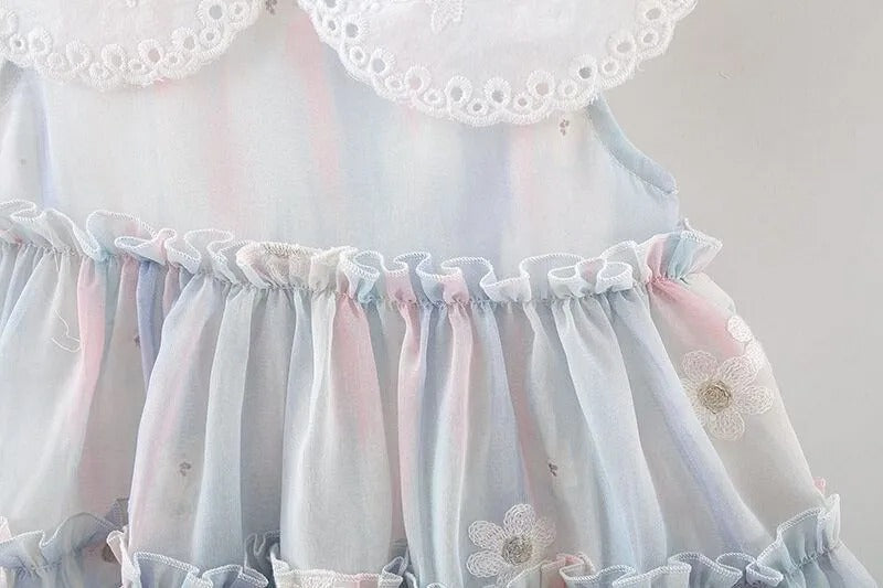 Twirl Frill Flowers Girls Dress