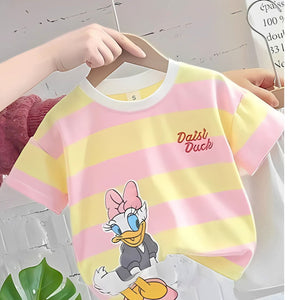 Cute Duck Striped Girls Set