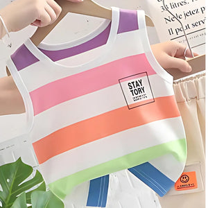 Colourful Striped Boys Summer Set