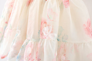 Floral Fairy Wings Girls Dress