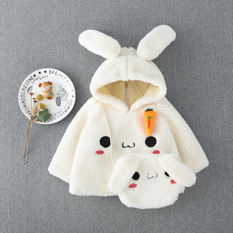 Ju Ju Jam White Bunny Hoodie Girls Dress, complete with an adorable bunny bag for a playful and stylish look.