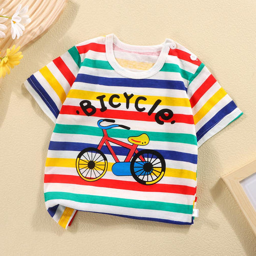 Colourful Bicycle Boys and Girls T-shirt