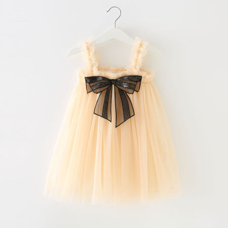 Charming Bow Flare Dress by Ju Ju Jam for Little Ones