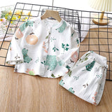 Cute Forest Girls Lounge Wear Set by Ju Ju Jam, featuring an adorable forest-themed design for a cozy, playful look.