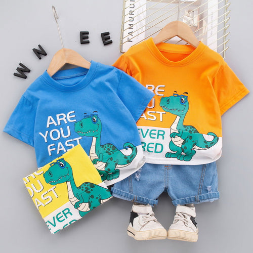 Ju Ju Jam Never Tired T-shirt and Denim Bottom Set: Stylish Baby and Kids Apparel