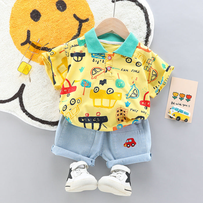 Cute Car-themed Apparel in Ju Ju Jam Boy Set