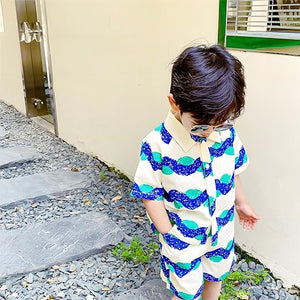 Hawaii Wave Shirt and Shorts Boys Set