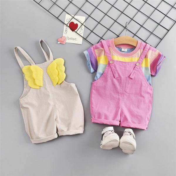 Aviation-themed Fly Wings Jumpsuit Set for boys and girls by Ju Ju Jam