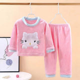 Kitty Cute Girls Comfy Plush Set featuring an adorable cat design, perfect for warmth and comfort from Ju Ju Jam.