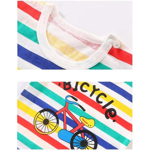 Colourful Bicycle Boys and Girls T-shirt