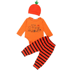 3 Piece - My First Halloween Orange Set