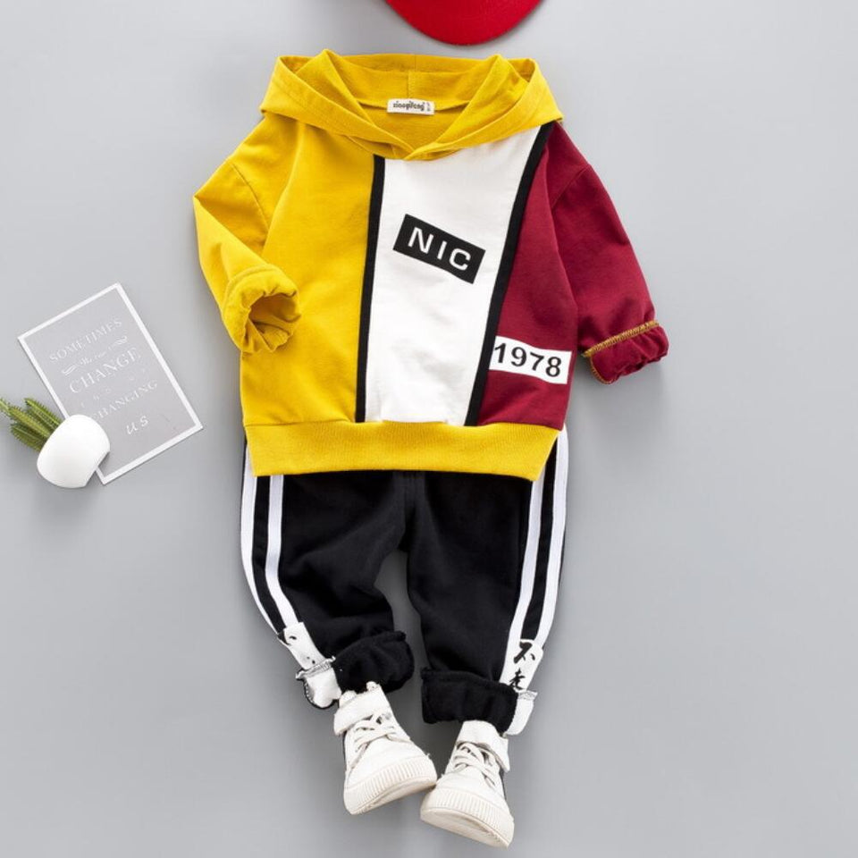 Kids Track Suit - Hooded Multicolour