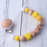 Personalized Baby Name Wood Chain (In Colours)