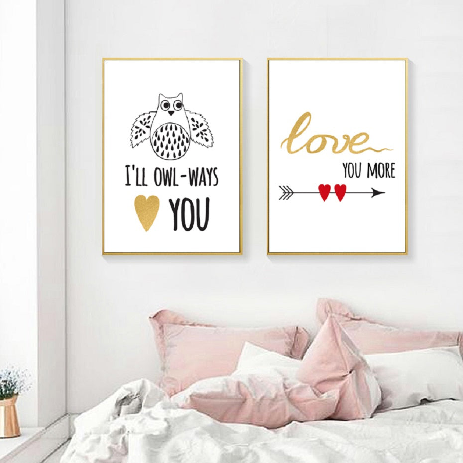 I Love You To The Moon And Back - Wall Canvas