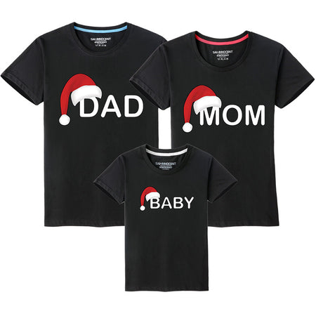 Christmas Hat Family Trio T-shirts