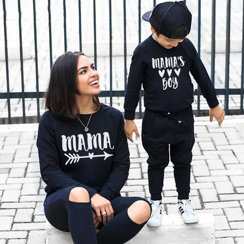 Mama's Boy Matching Pullover T-shirts
