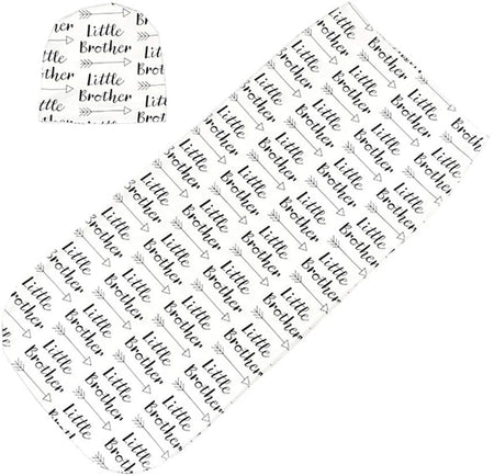 Newborn Swaddle Sack - Little Brother/Sister Quote