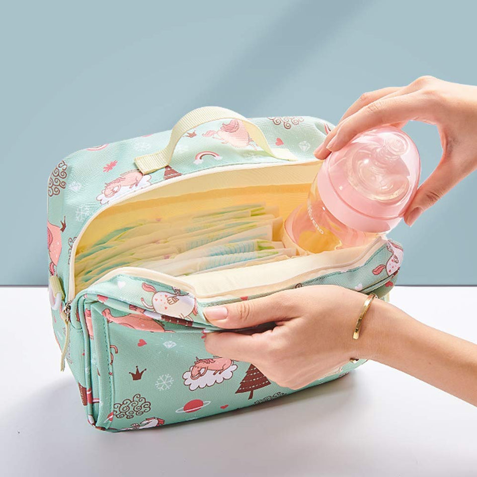 Colorful Printed Waterproof Diaper Storage Bag