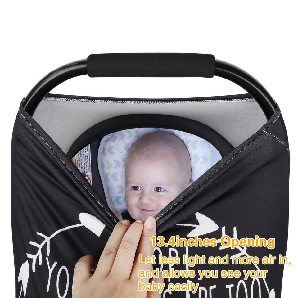 Cute No Touch Message - Nursing Cover for Breast Feeding and Car Seat Canopy
