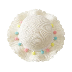 Summer Tassel Balls Beach Hat