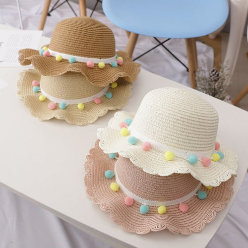 Summer Tassel Balls Beach Hat