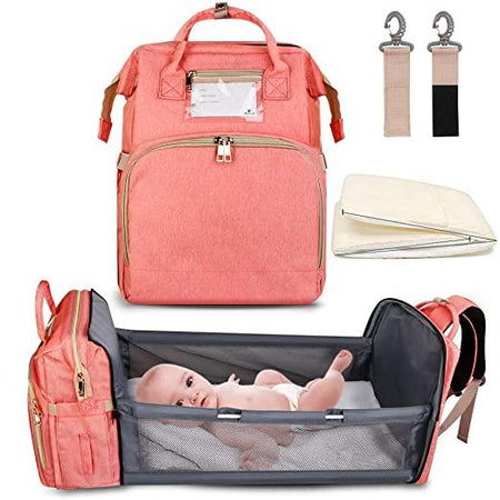 Premium Multifunction Baby Diaper Bag - Extra Storage with Baby Bed Feature