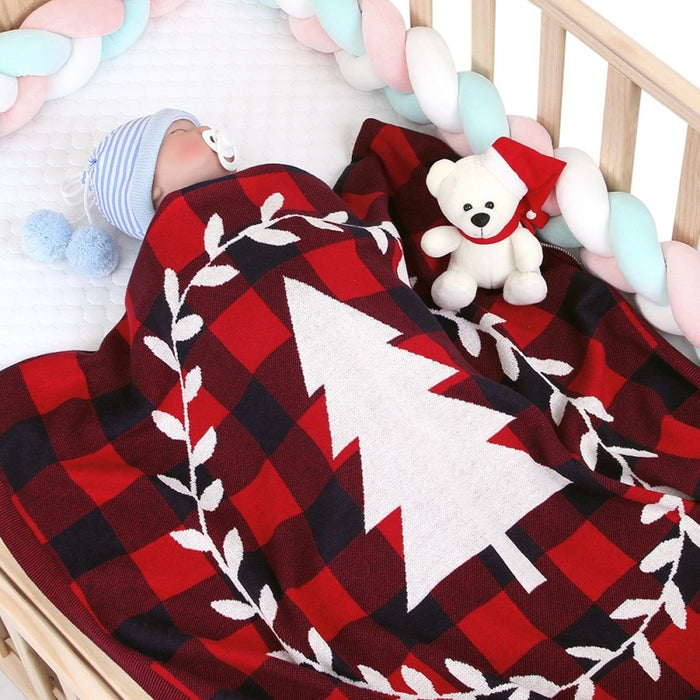 Christmas Tree Plaid Blanket