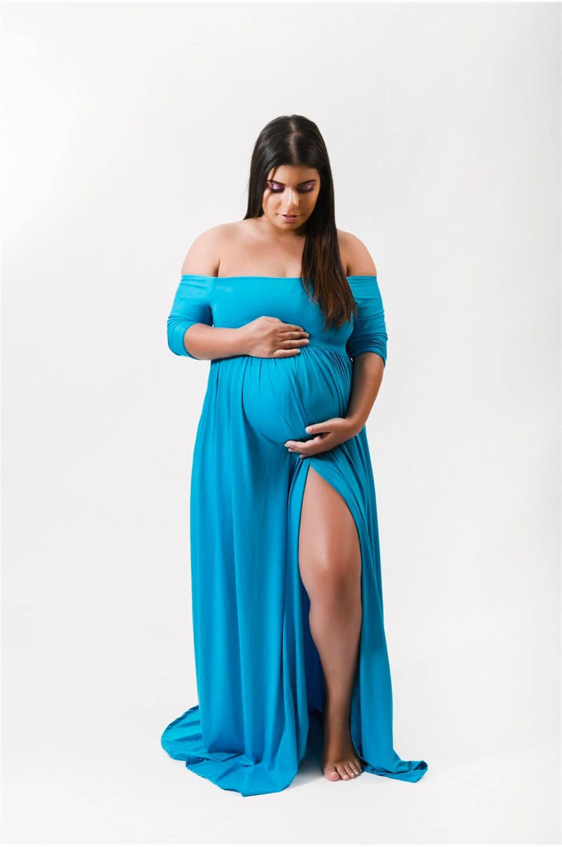 Penelope | Ruffle Maternity Dress | Maternity Photoshoot Dress