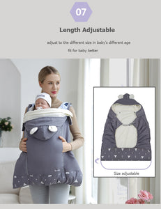 New Warm and Windproof Baby Carrier Cloak