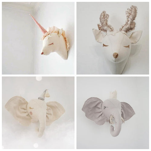 Animal Head Hangings - 3D Nursery Decor