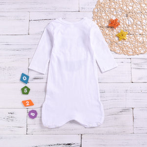 Smiley Ghost White Winter Swaddle