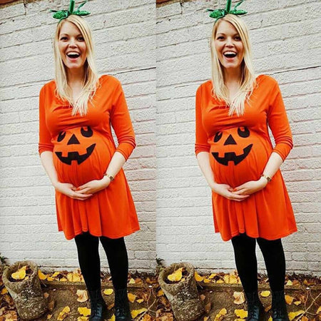 Pumpkin Face Maternity Wear
