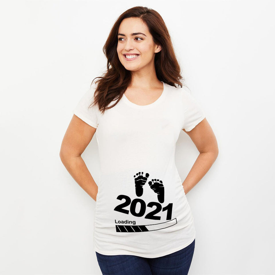 Baby Due Announcement T-shirt (2021)