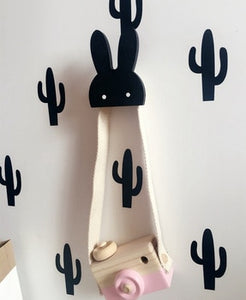 Wooden Rabbit Hook - Kids's Nordic Room Decor