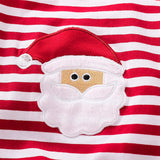 Santa Claus Striped Romper